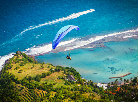 Paraglider flight